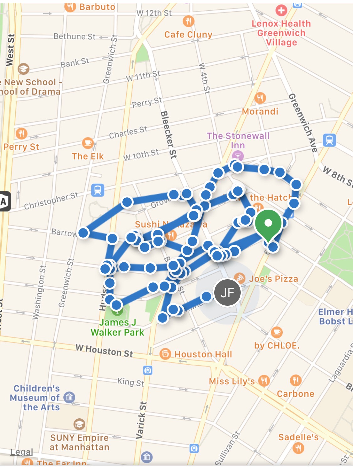 GPS tracking interface showing real-time flyer distribution locations